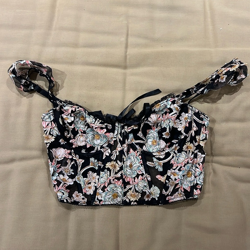 Victoria Secret x For Love and Lemons Cropped Corset